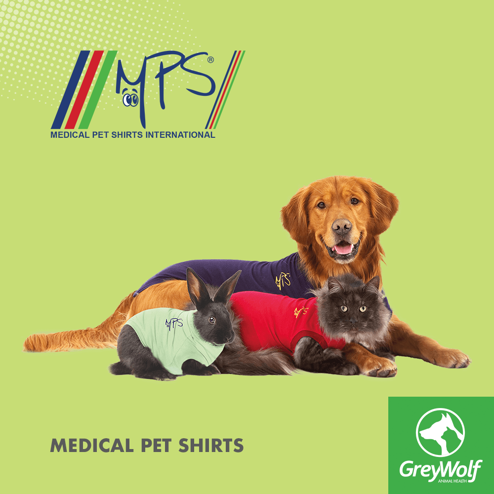 Medical Pet Shirts distributed by Grey Wolf Animal Health